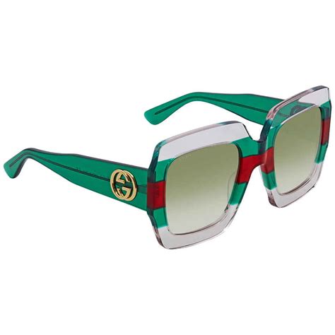 gucci green oversized square sunglasses|Gucci oversize rectangular sunglasses.